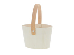Bucket in wood oval SM