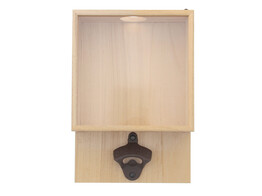 Bottle cap holder   bottle opener with window