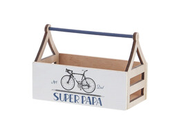  Bike  Super Papa houten bakje met handvat