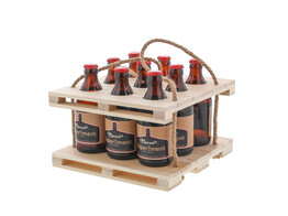 Portable double pallet for 9 bottles