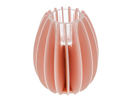  Rutty  3D tulip thee light holder light pink
