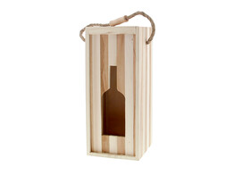 Bottle-holder cognac w. window
