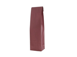 Paper bottle-bag with bottom 10 8x41 cm burgundy