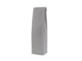 Papieren fleszak met bodem 10 8x41cm zilver