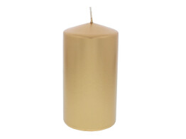 Kaars 150 x 80 mm parelmoerglans goud