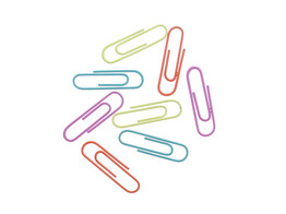  Paperclip  medium colore