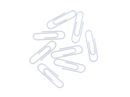  Paperclip  medium blanc
