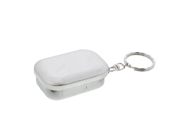 Metalen doosje sleutelhanger