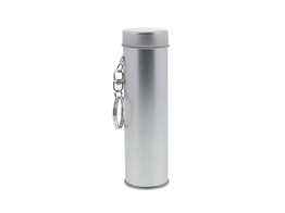Metalen koker sleutelhanger