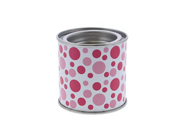 Metaal verfpotje mix dots licht roze