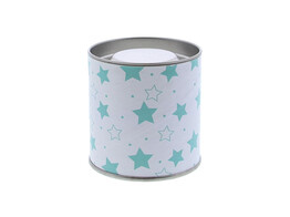 Metaal/karton koker dia 65 mm  Stars  sky