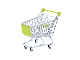 Shopping cart medium lemon
