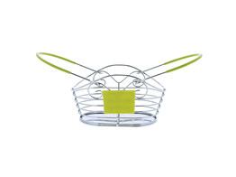 Oval basket with 2 handles lemon