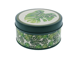  Monstera  round box with lid