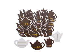 Label  Goldy  chocolate koffiekan en theepot
