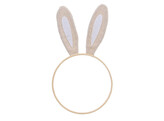 Houten ring met oortjes deco dia.13cm