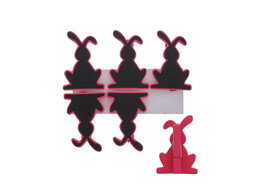 Pince lapin tableau fuchsia
