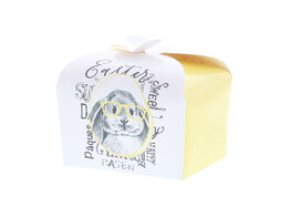 Doos vlindersluiting 500 gr.  Bunny Genius  geel