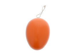Oeuf en plastique deco pendentif GM orange
