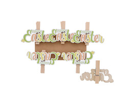 Happy Easter  Tricolor  pince pastel