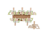 Happy Easter  Tricolor  speld pastel