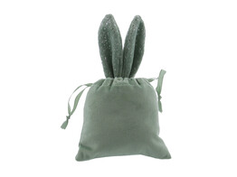 Lapin  Glimpy  sac a cordon avec oreilles smokey green
