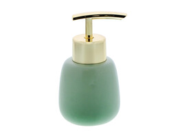Zeeppomp afgerond smokey green - blinkend goud 100ml