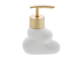 Zeeppomp wolk wit - mat goud 60ml
