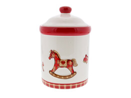 OTL Schommelpaard  Red  pot met deksel