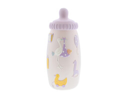 OTL Stork   baby bottle piggybank pink