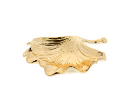Ginkgo blad schaal goud