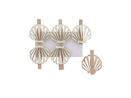 Paillettes shell pince ecru