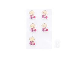 Speld met baby fuchsia