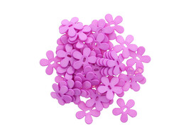 Plastikblume mit Perforation lila