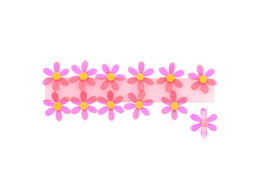 Pince  Fluo  fleur fuchsia