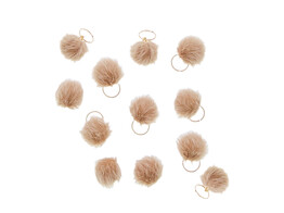  Fluffy  pendentif beige 72