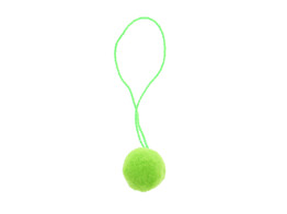 Pendentif pompon vert anis