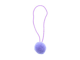 Pendentif pompon lavende