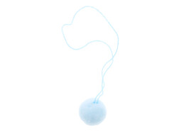 Pendant pompon light blue