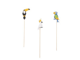 Oiseaux  Exotica  sur tige