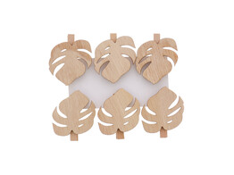 Tropical leaf peg natural