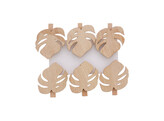 Tropical leaf peg natural