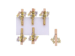  Dandelion  fleur souffler avec tige d or pince