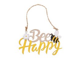  Bee Happy  texte pendentif PM
