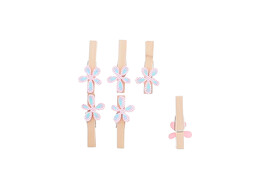 Fleur d etoile pince bleu
