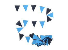 Guirlande vlag 3 kleuren blauw