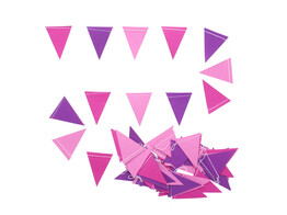 Guirlande drapeau 3 colours rose