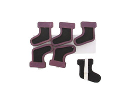 OTL Klammer Stiefel aubergine