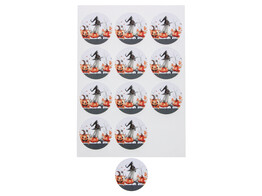 Autocollant 6 35 cm  Ghost Party 