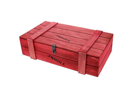  Fragile  kist 2 flessen rood